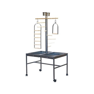 YES4PETS - Large Bird Cage Playpen with Ladder & Wheels - Pet Servo