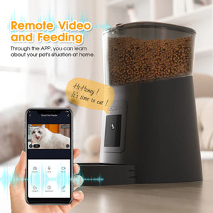 Advwin - 1080P HD WiFi 6L Automatic Pet Feeder - petservo