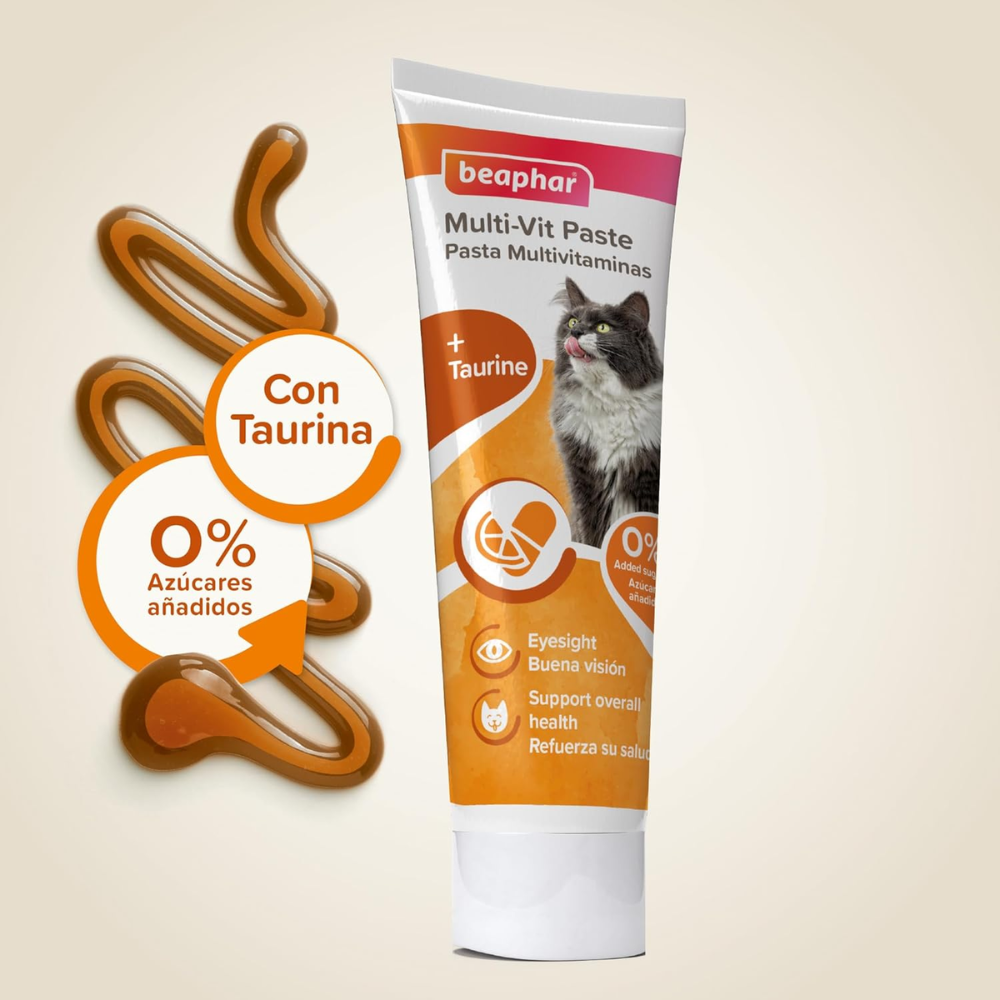 Beaphar - Multi Vitamin Paste for Cat 100g - Petservo-2