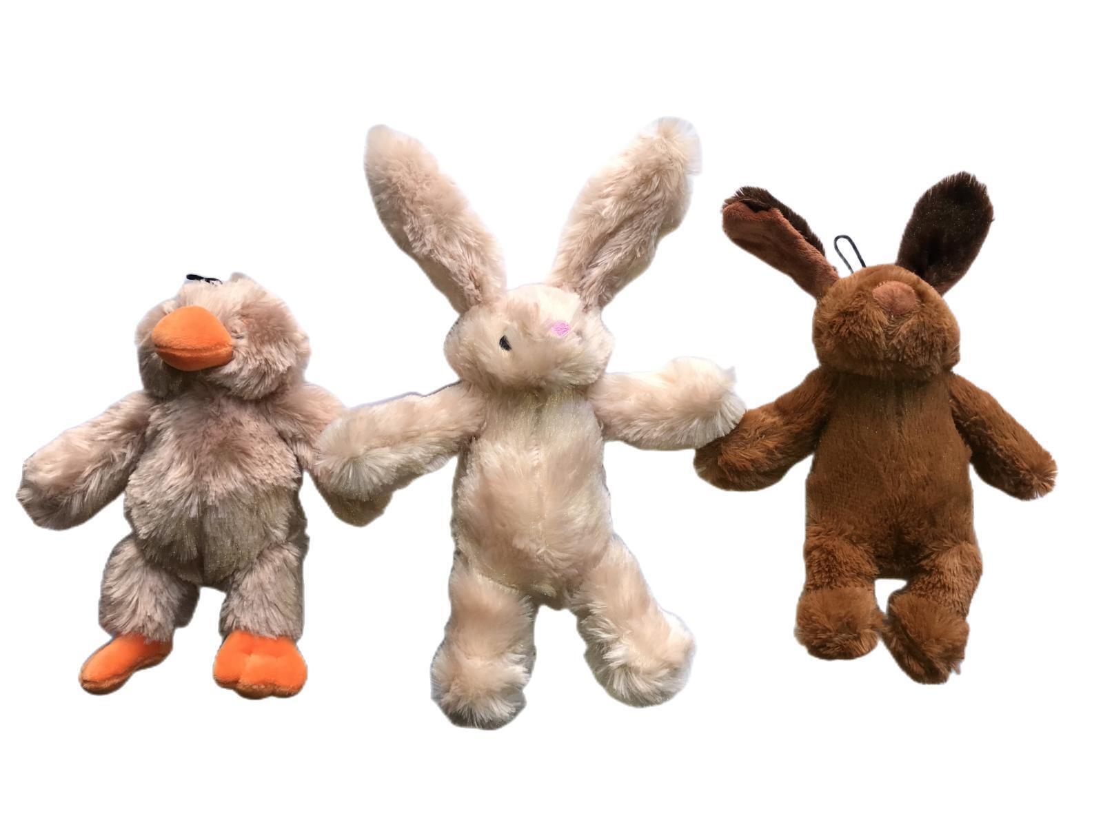 YES4PETS - 3x Pet Puppy Dog Plush Squeaky Toys - Petservo-2