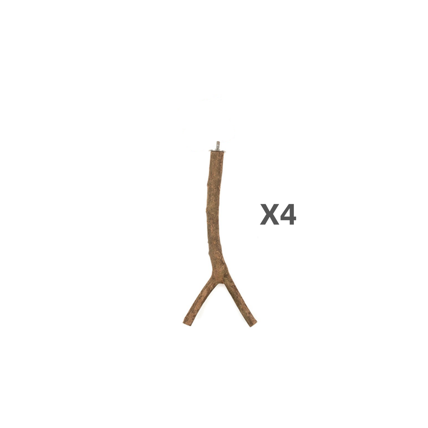 YES4PETS - 4x Birch Multi-Branch Perches 25cm for Birds - Pet Servo
