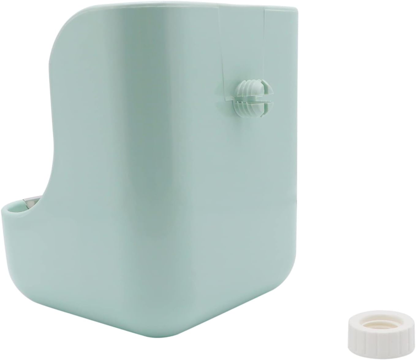 Light blue silicone wrist rest with a small white object on a white background at Pet Servo