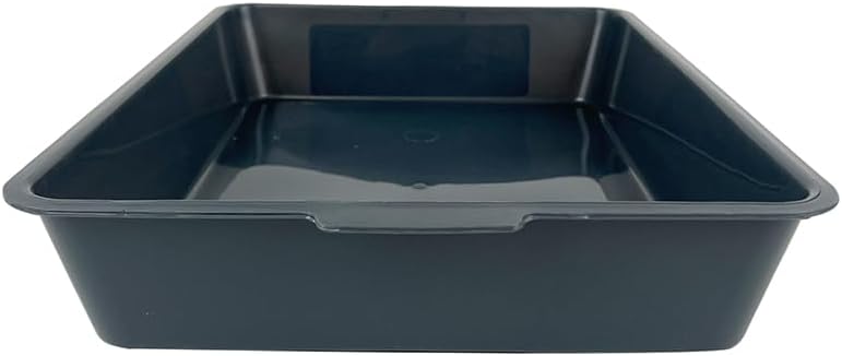 Black plastic tray on a white background at Pet Servo