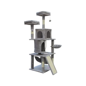 YES4PETS Large Cat Scratching Post Tree Little Grey - Pet Servo
