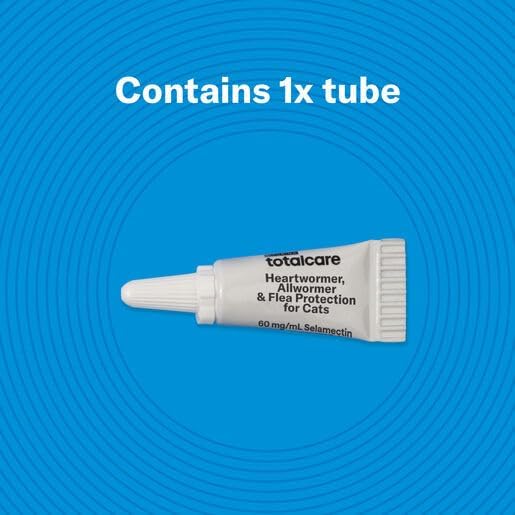 White tube labeled 'totalcare' on a blue background with text indicating 'Contains 1x tube' at Pet Servo