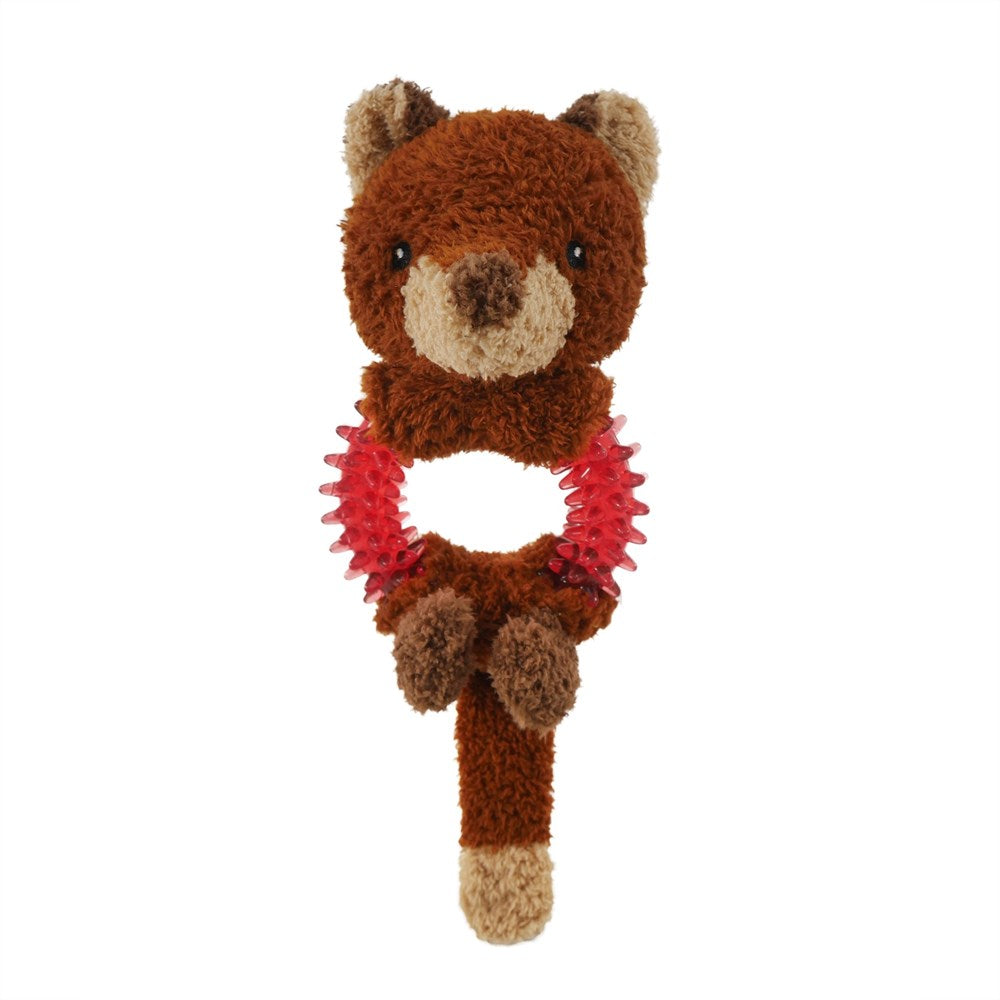 Rosewood - Festive Fox with TPR Ring - Pet Servo