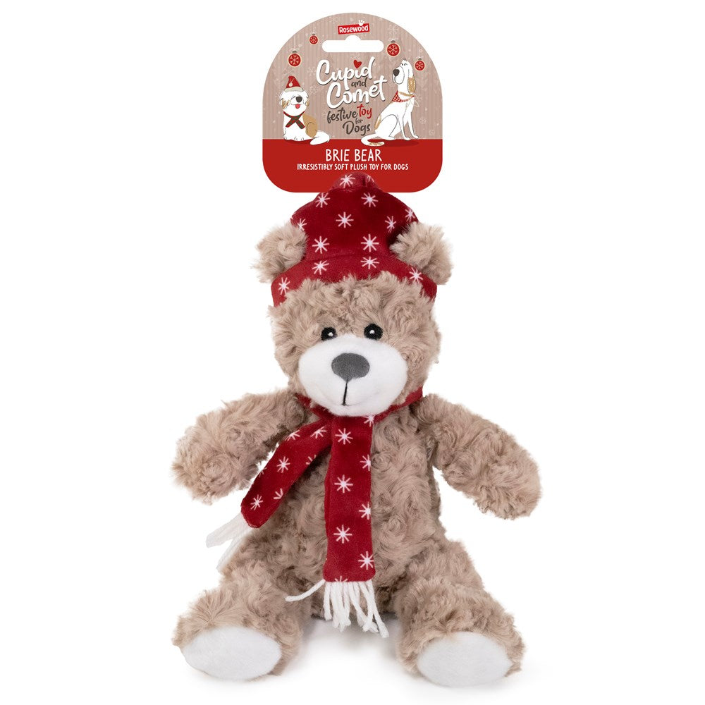 Rosewood - Brie Bear Dog Toy - Pet  Servo