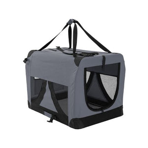 Shop Paw Mate - Portable Soft Dog Cage Crate Carrier - Grey - L - petservo