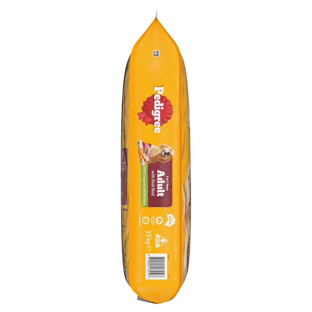Buy Pedigree Adult Dry Dog Food with Beef 15kg Bag at Pet Servo-4