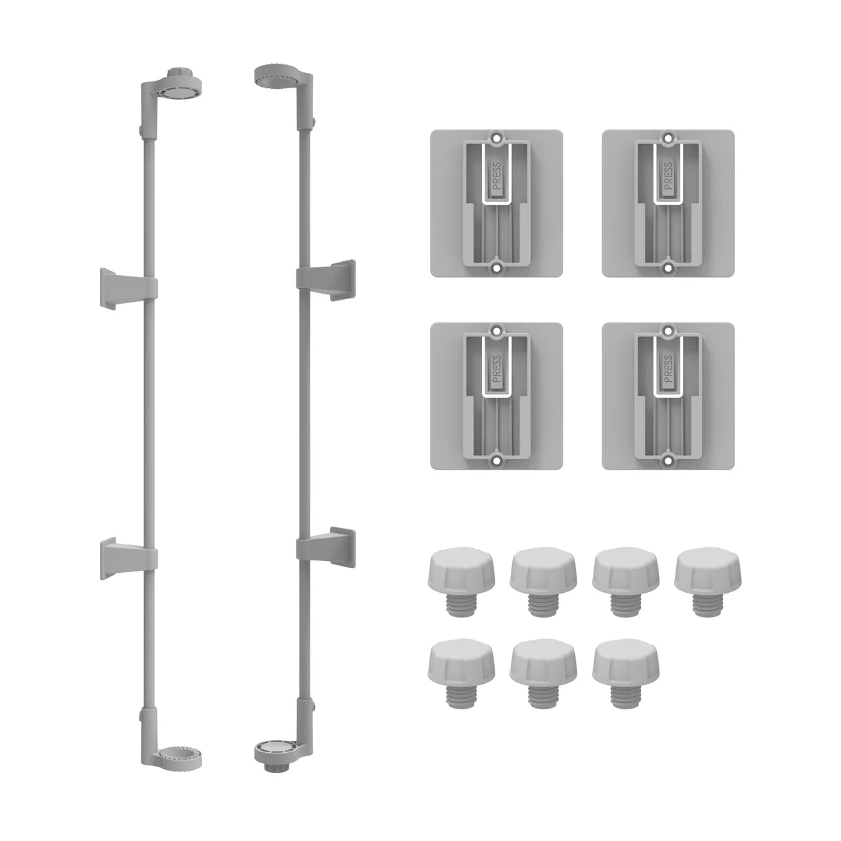 Hakuna Pets - Plastic Pet Playpen & Barrier - Wall Mounting Set