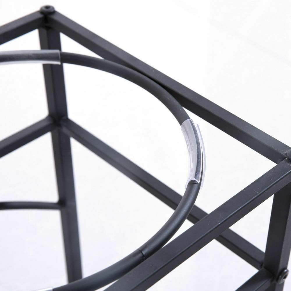 Metal frame with a cable running through it on a white background at Pet Servo