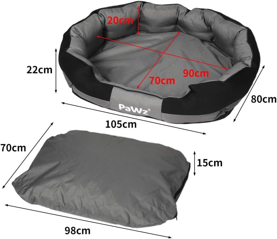 Buy PaWz Large Pet Sofa Bed with Head and Neck Support at Pet Servo