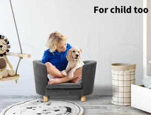 PaWz Small Dog Warm Soft Bed Lounge Couch Soft Removable Cushion Chair Seat Grey at Pet Servo