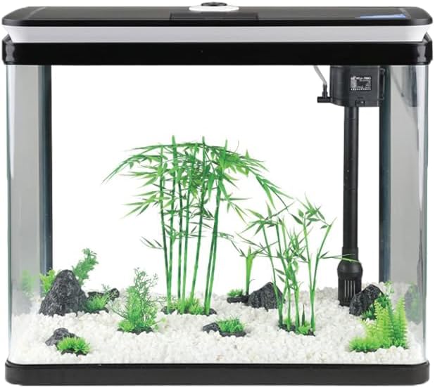 SUNSUN - HRG-500 52L Aquarium Fish Tank with LED Light and Filtration System