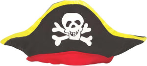 Pirate hat with skull and crossbones design on a white background at Pet Servo