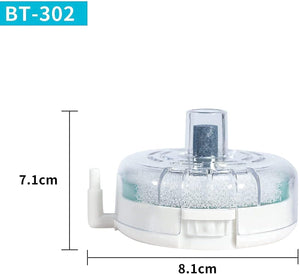 Clear plastic component with dimensions labeled on a white background at Pet Servo