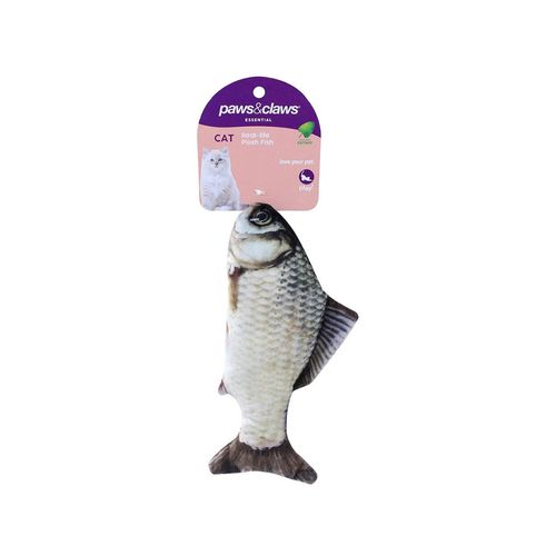 Paws and Claws - Catnip Toy Real Fish Printed 20cm Pet Cat Kitten Interactive Toy YL