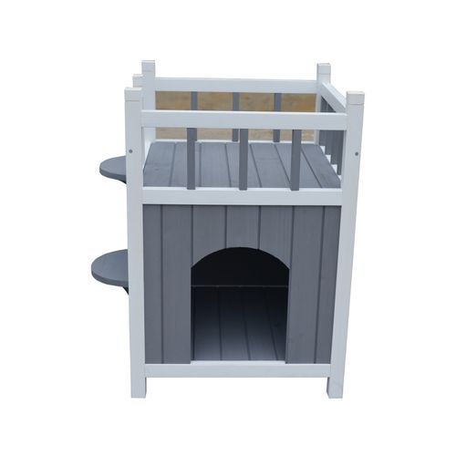 YES4PETS Cat Shelter Condo with Escape Door Kitty House Cave PetServo
