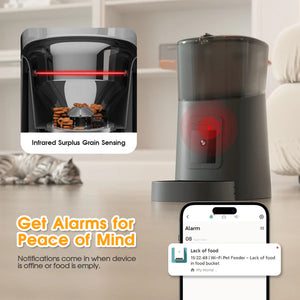 Advwin - 1080P HD WiFi 6L Automatic Pet Feeder - petservo
