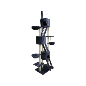 YES4PETS 244 cm XL Multi-Level Cat Scratching Post Tree - Pet Servo