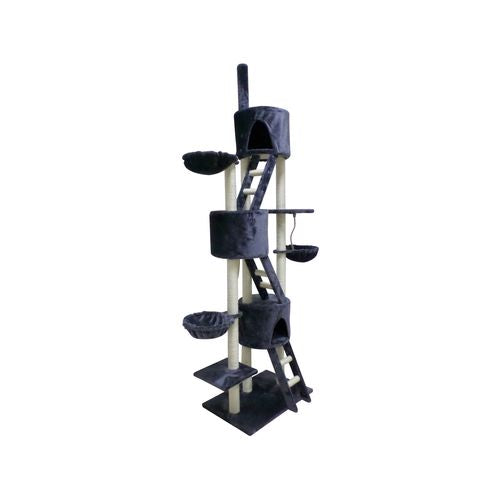 YES4PETS 244 cm XL Multi-Level Cat Scratching Post Tree - Pet Servo