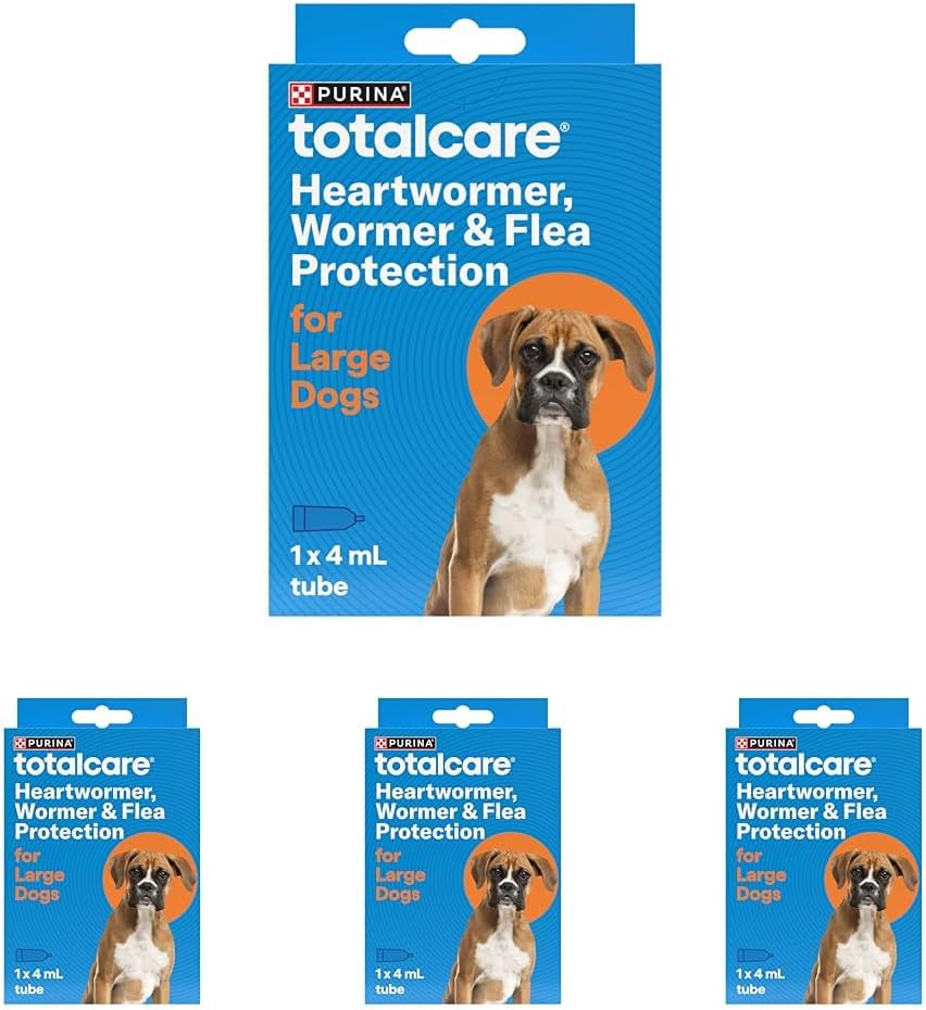Purina Totalcare heartwormer, wormer & flea protection for large dogs packaging at Pet Servo