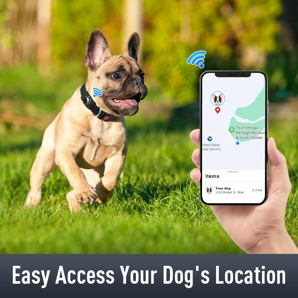 Wesucse - Airtag Dog Collar, Reflective Dog Collars with AirTag Holder