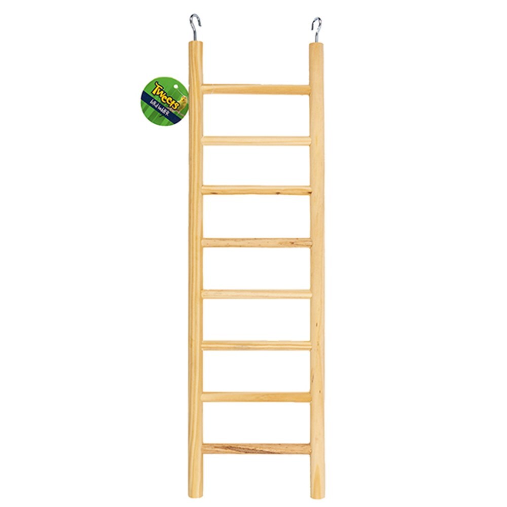YES4PETS - 3x Wooden Cage Ladders for Birds & Small Pets - Pet Servo