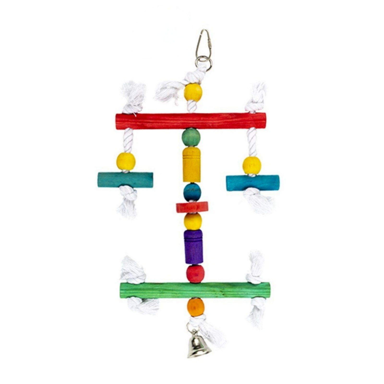 YES4PETS -3x Wooden Hanging Bird Swings for Budgies - Pet Servo
