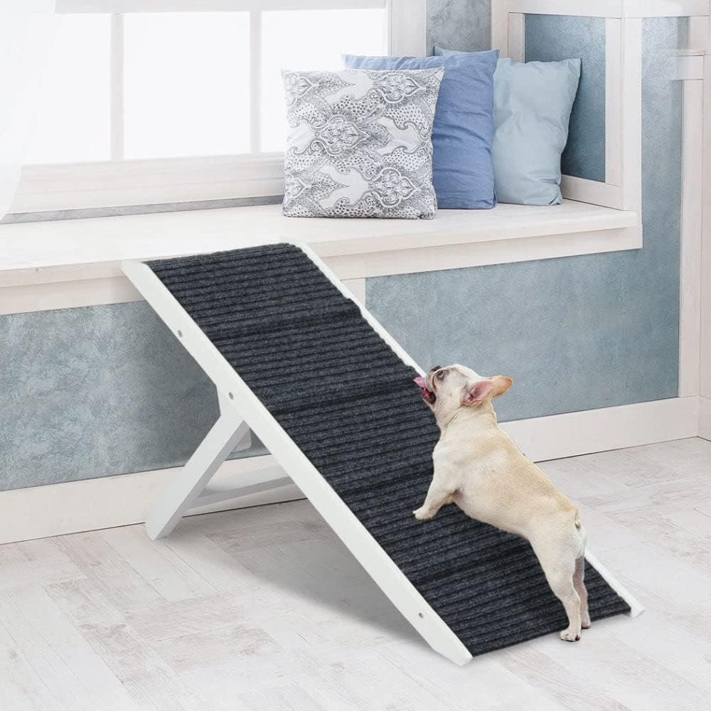 PaWz Adjustable Dog Ramp Height Stair for Bed Sofa Cat Dogs Folding Portable at Pet Servo