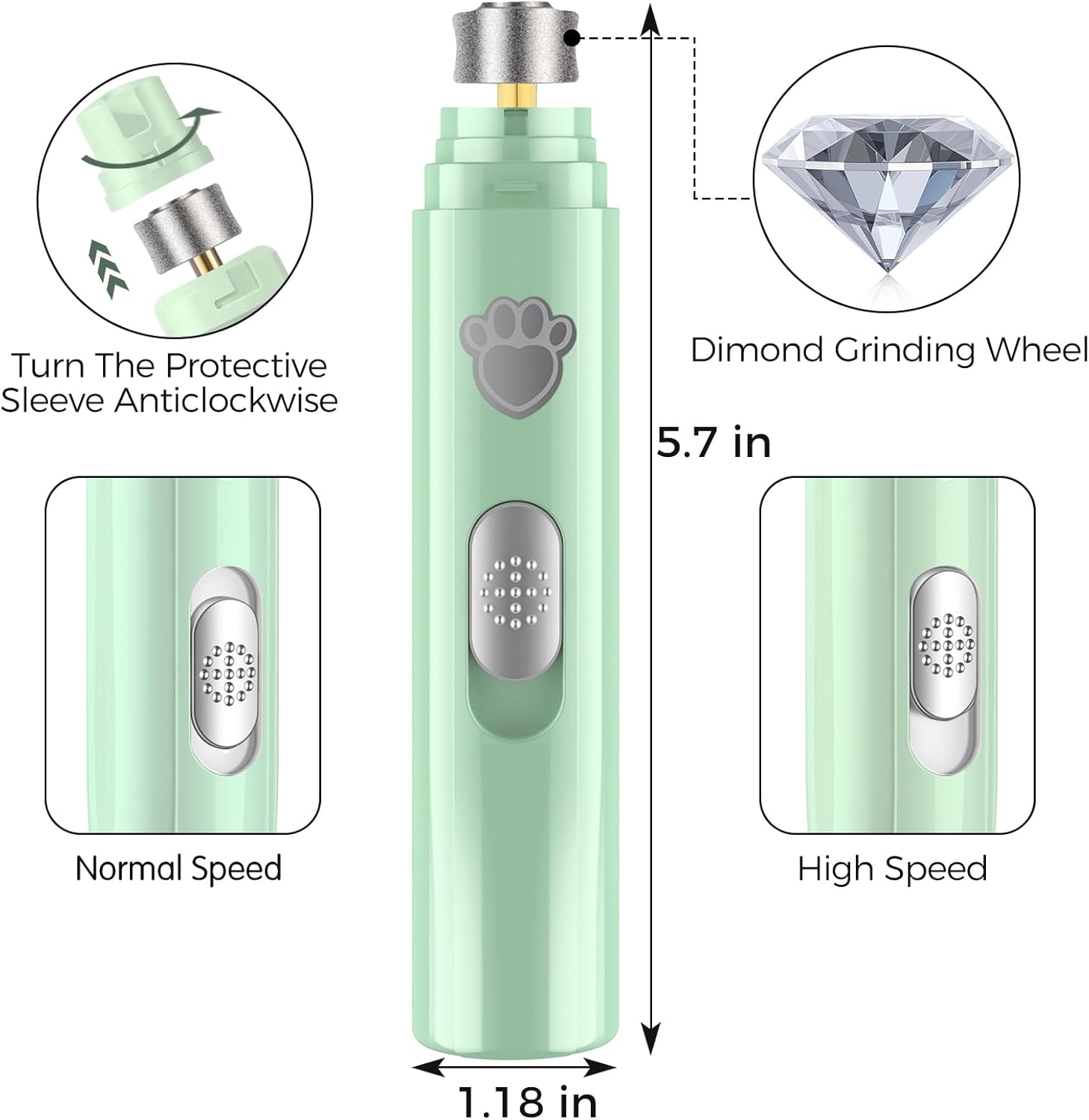 Buy VIWIK Pet 2-Speed Rechargeable Nail Trimmers at Pet Servo
