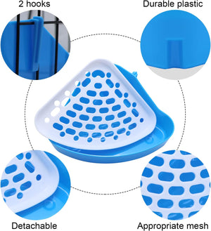 Blue and white plastic product with features highlighted on a white background at Pet Servo