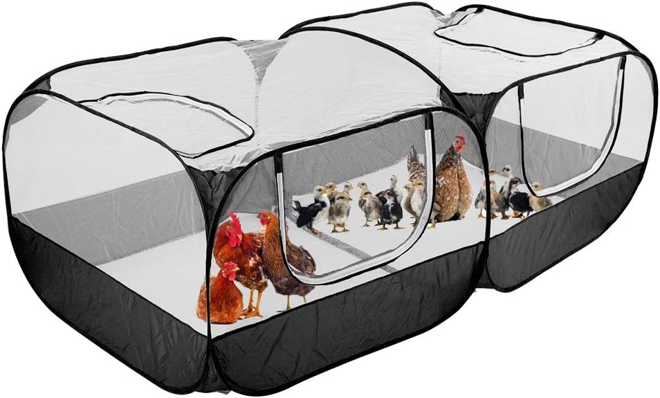 Pet playpen with small animals inside on a white background at Pet Servo