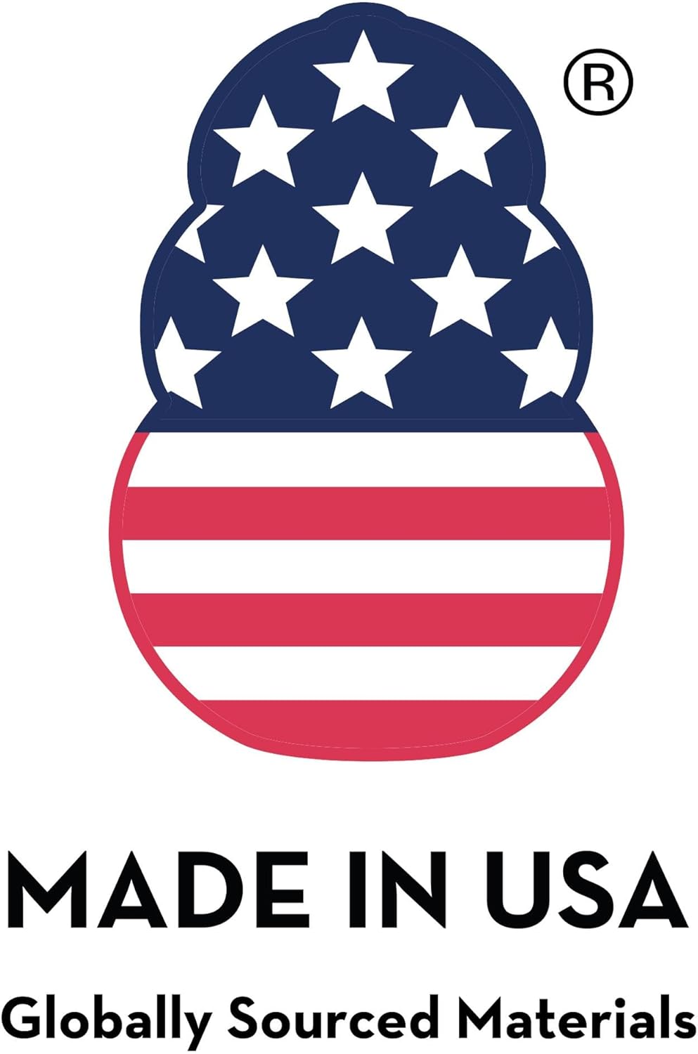 Logo with American flag design and 'Made in USA' text on a white background at Pet Servo