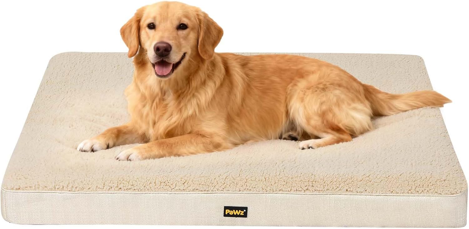 PaWz - Soft Dog Bed Mattress for Crate with Removable Cover, Waterproof Liner at Pet Servo