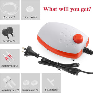 Air pump with accessories on a white background at Pet Servo