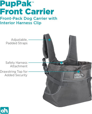 Outward Hound - PupPak Dog Front Carrier (Grey) at Pet Servo