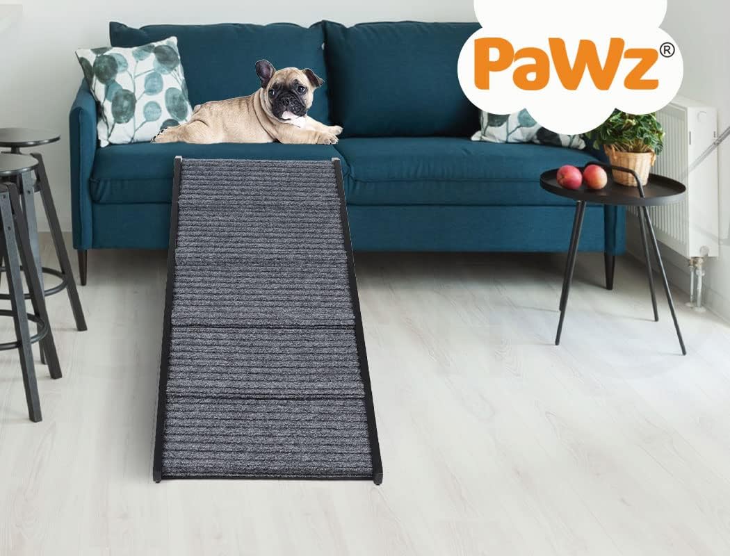 PaWz Adjustable Dog Ramp Height Stair for Bed Sofa Cat Dogs Folding Portable at Pet Servo
