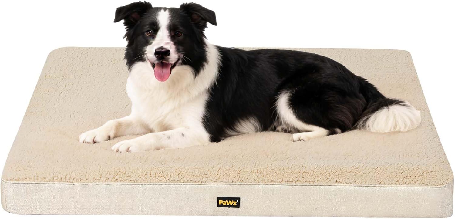 PaWz - Soft Dog Bed Mattress for Crate with Removable Cover, Waterproof Liner at Pet Servo