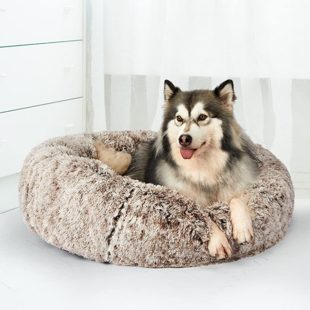 PaWz Medium Replaceable Cover for Dog Calming Bed Kennel Round Nest Cave (Coffee) at Pet Servo