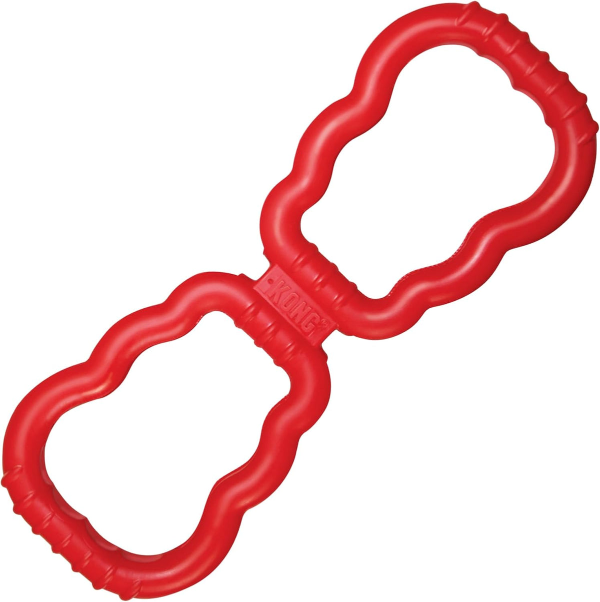 Red dog toy with a unique design on a white background at Pet Servo