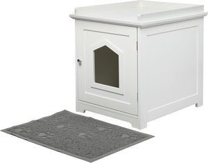 Buy PaWz Indoor Wooden Cat Litter Box with Mat Enclosure at Pet Servo