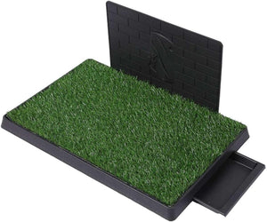 PaWz - Large 3 Layers Pet Toilet Training Pad with 2 Grass Mat 1 Splash-Proof Wall at Pet Servo