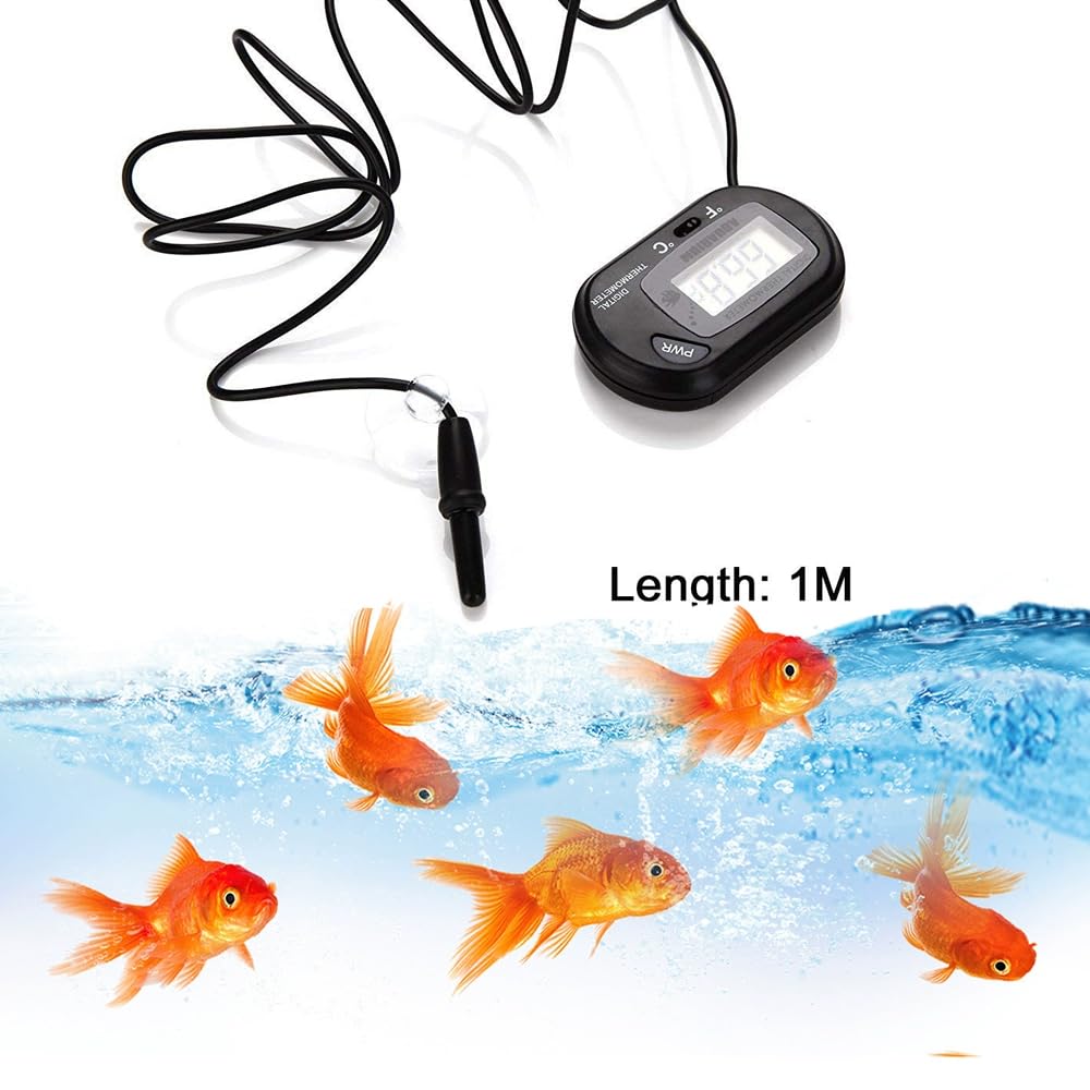 T Tersely - (2 Pack) LCD Fish Tank Aquarium Thermometer at Pet Servo
