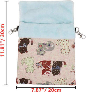 Litewoo - Small Pets Sugar Gliders Sleeping Bag (Pink Cat) - Pet Servo