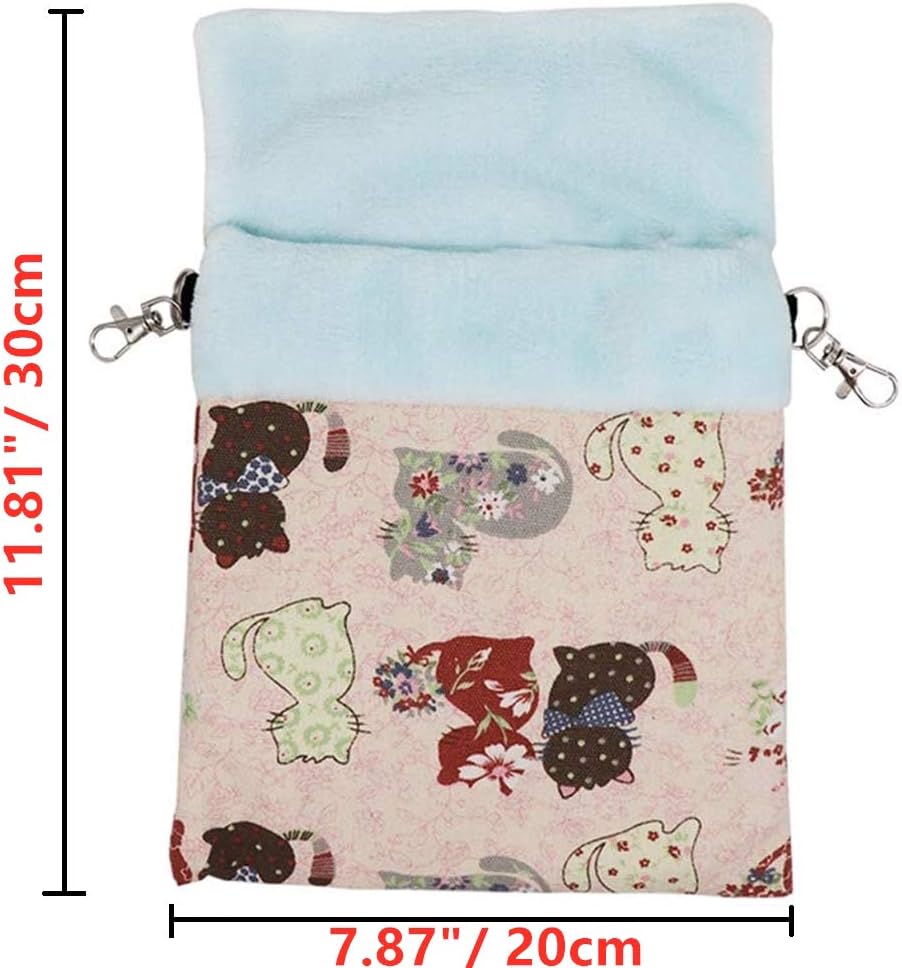 Litewoo - Small Pets Sugar Gliders Sleeping Bag (Pink Cat) - Pet Servo