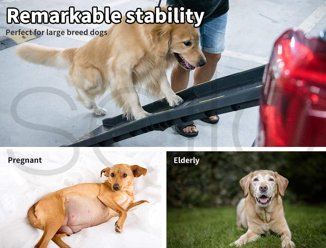 PaWz Ramp Car SUV Travel Stair Step Foldable Portable Lightweight Ladder for Dogs & Cats at Pet Servo