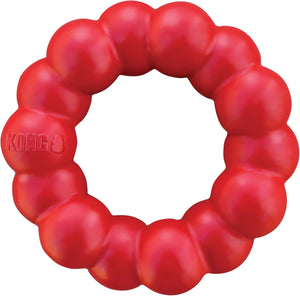 Red KONG dog toy on a white background at Pet Servo