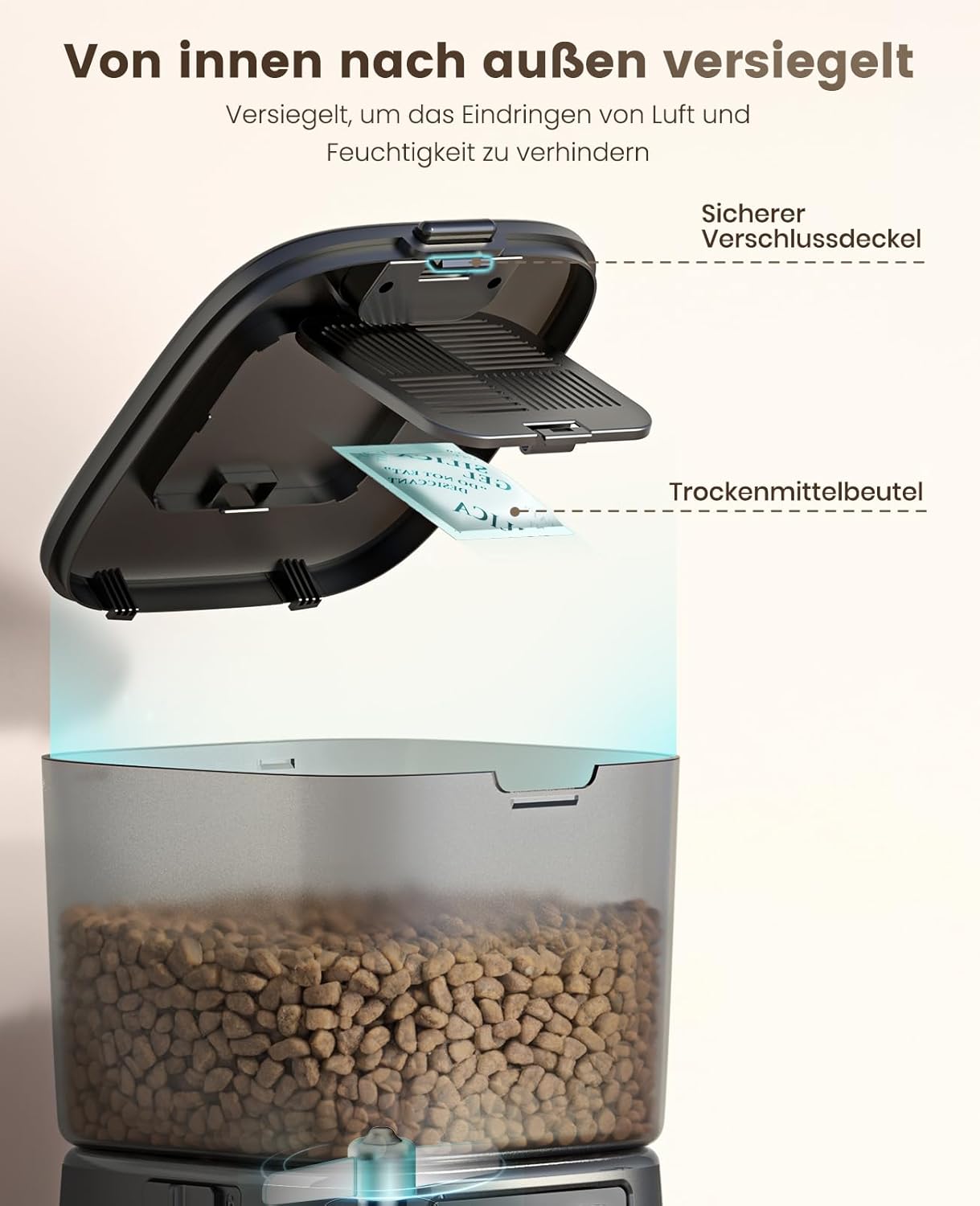 Buy oneisall - 3.5L Automatic Cat Feeder (Black) at Pet Servo