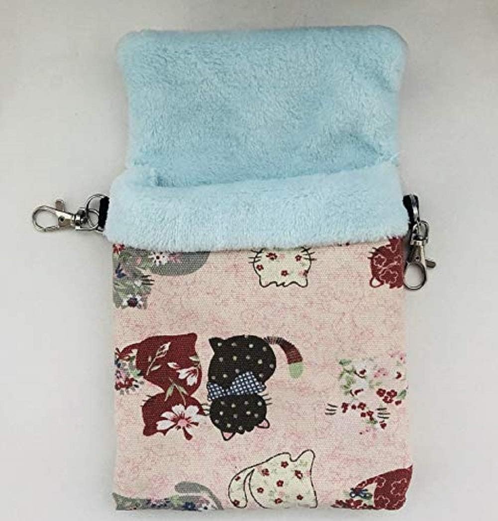 Litewoo - Small Pets Sugar Gliders Sleeping Bag (Pink Cat) - Pet Servo